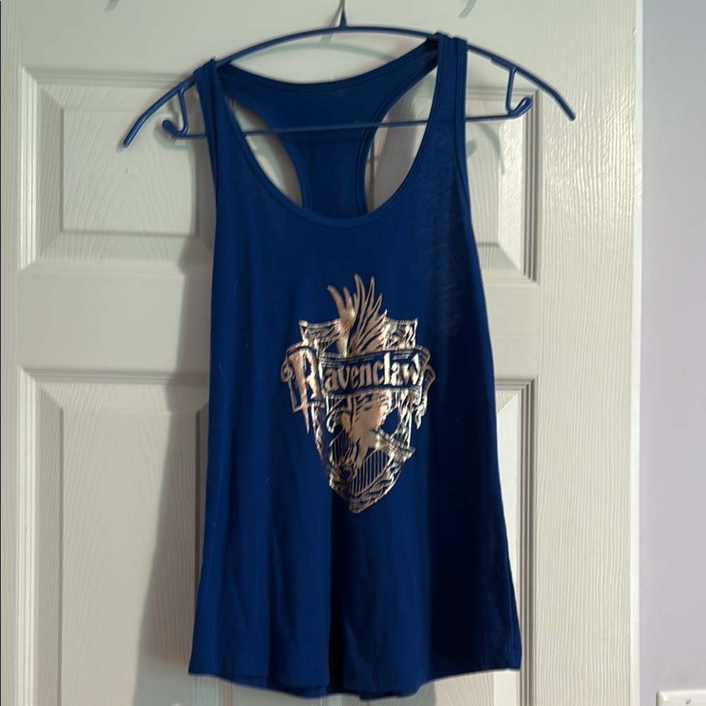 Blue Graphic Tank Top
